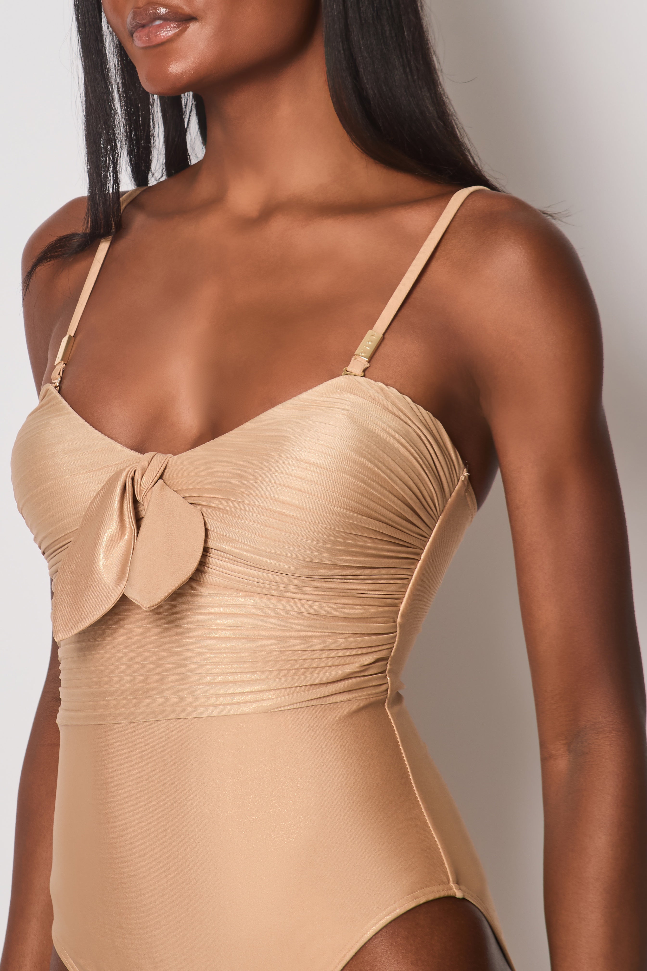 Tuscany Multi-Way Bandeau Swimsuit in Gold