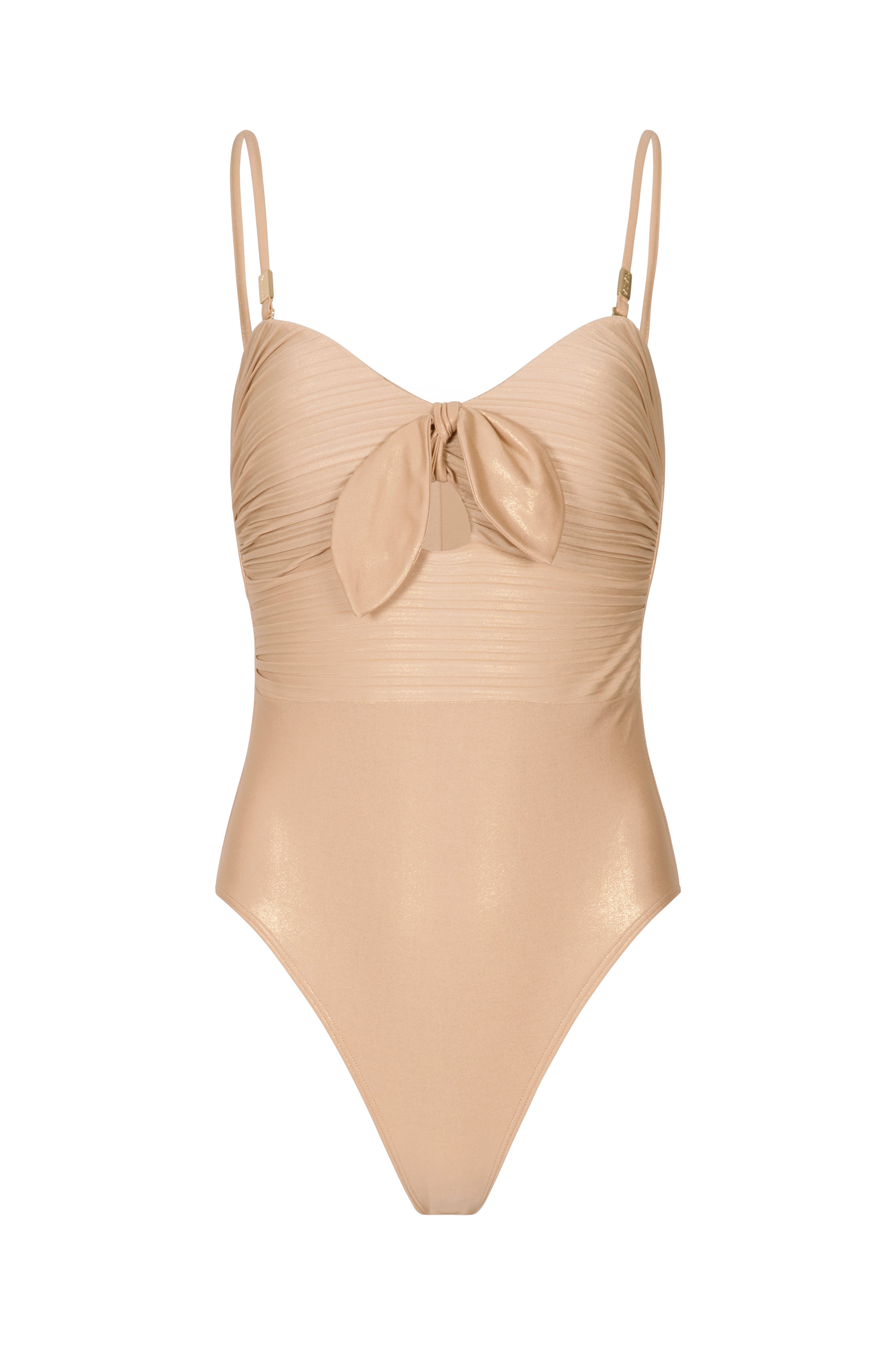 Tuscany Multi-Way Bandeau Swimsuit in Gold